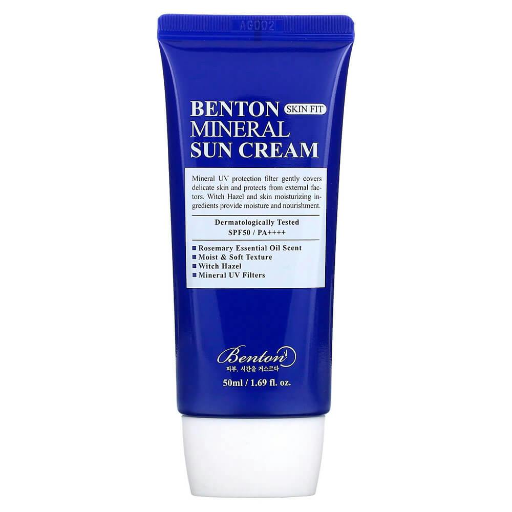Benton Skin Fit Mineral Sun Cream SPF50+/PA++++ Krem przeciwsłoneczny do twarzy