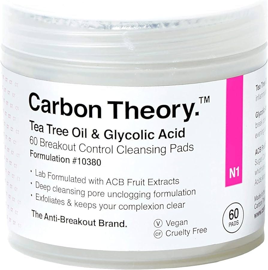 Carbon Theory Cleansing Pads Tea Tree Oil