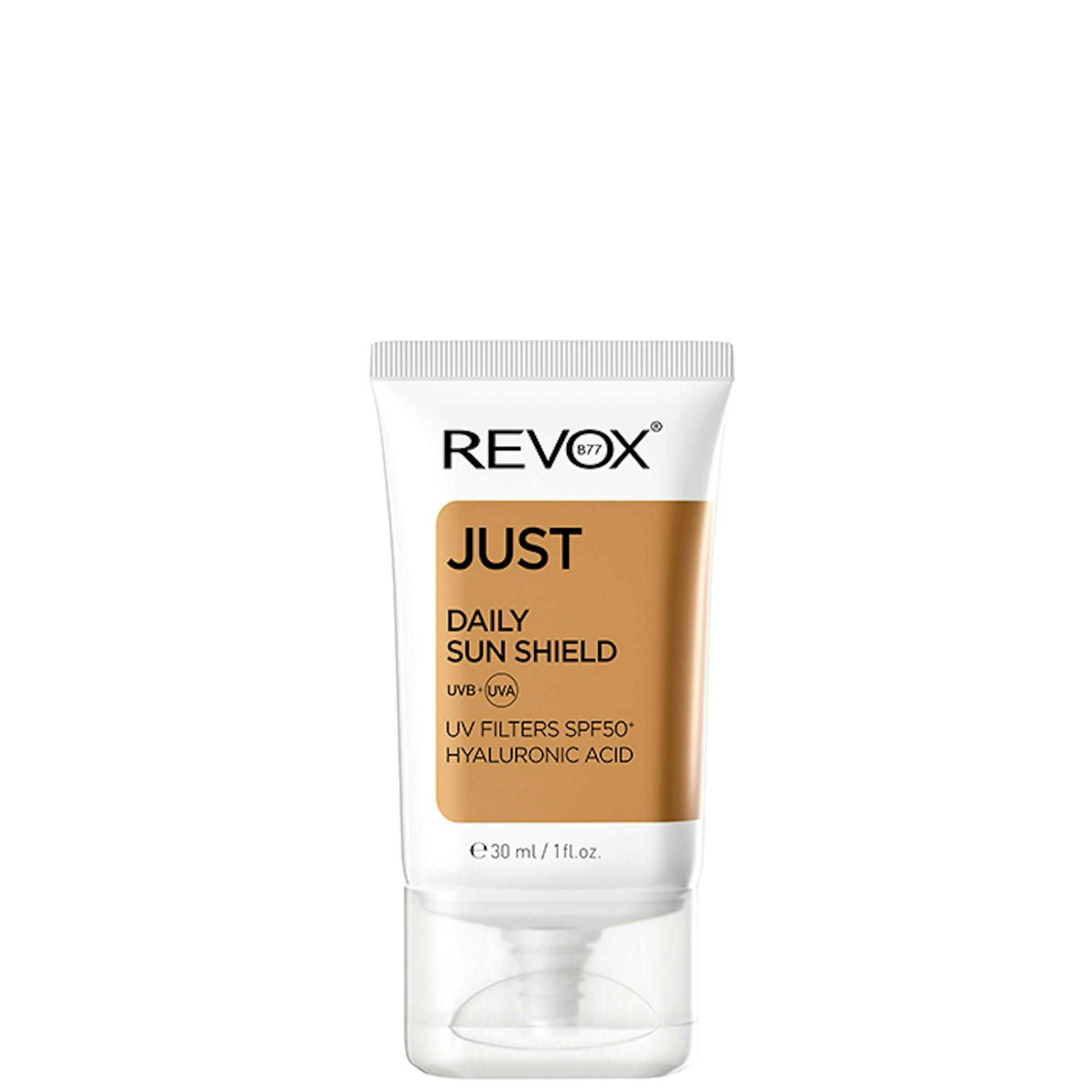 Revox B77 Just Daily Sun Shield UVA+UVB Filters SPF50+ With Hyaluronic Acid