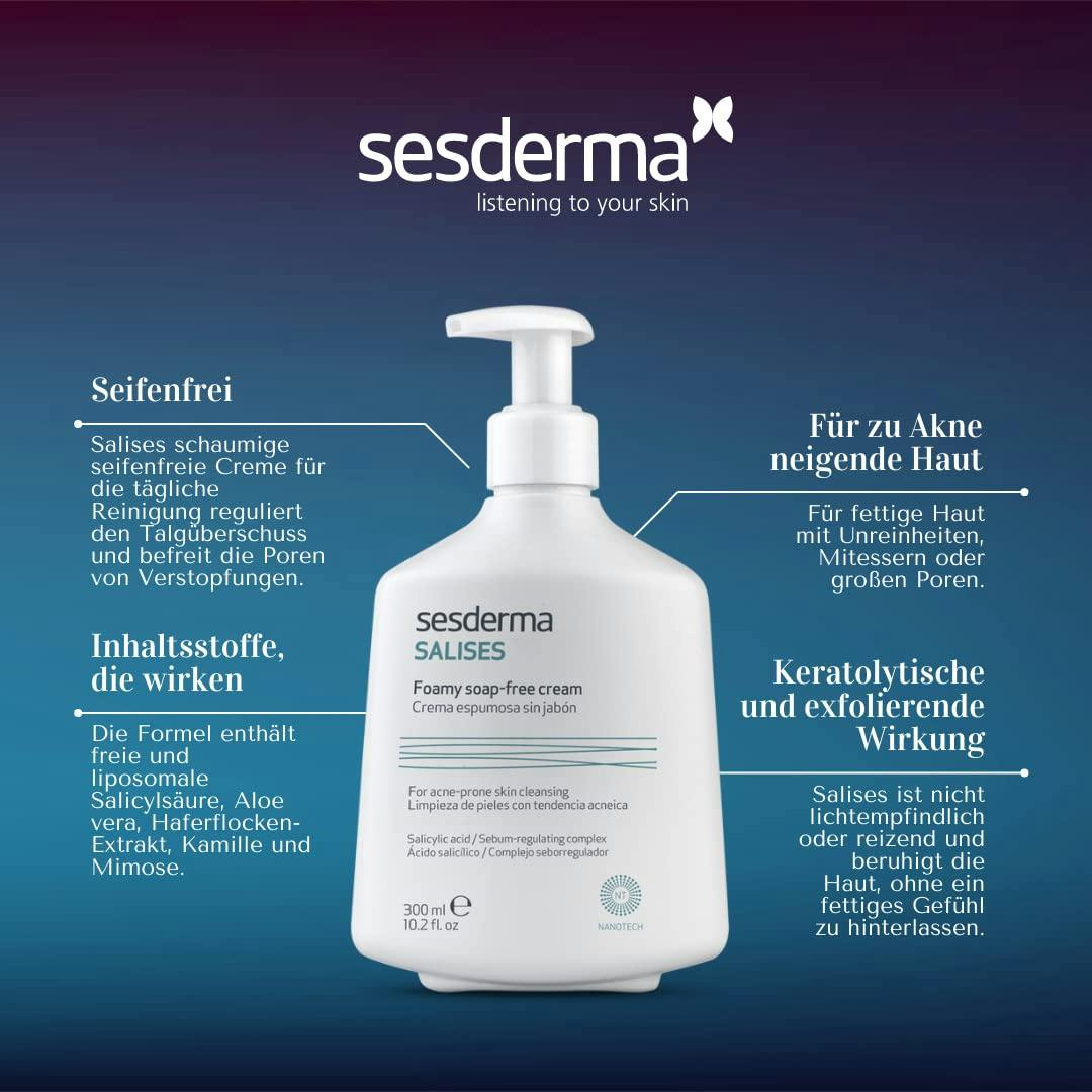 SesDerma Laboratories Salises Foamy Soap-Free Cream