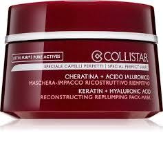 Collistar Pure Actives Keratin + Hyaluronic Acid Reconstructive Replumping Mask