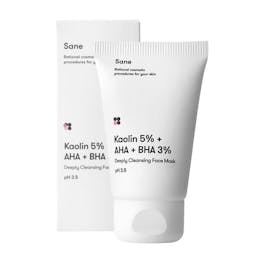 Sane Kaolin 5% + AHA + BHA 3% Deeply Cleansing Face Mask