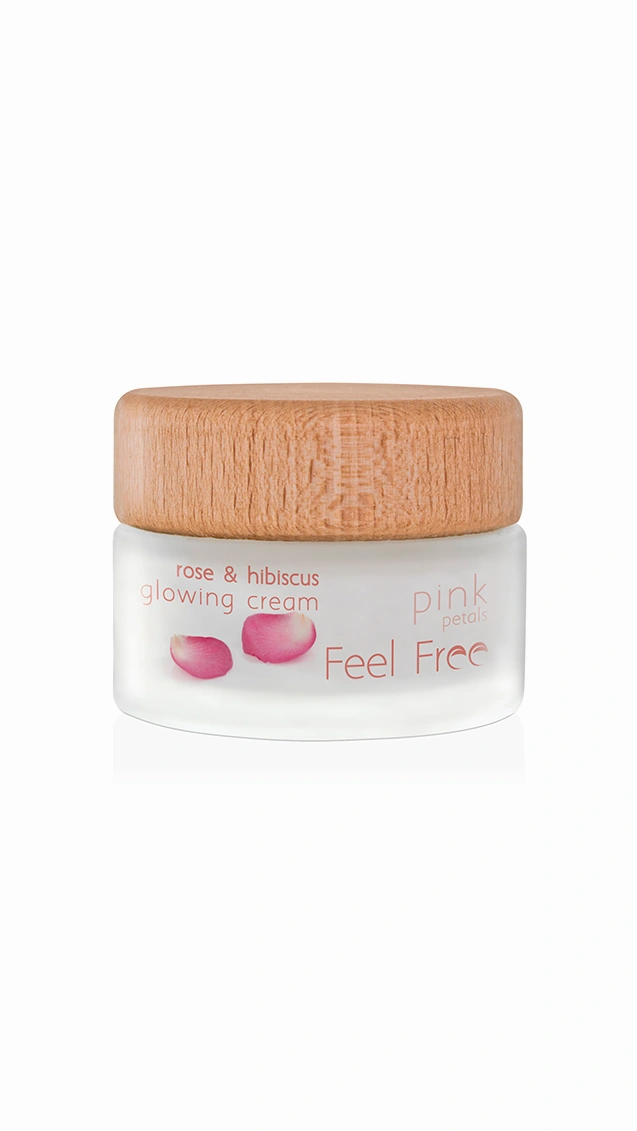 Feel Free Pink Petals Rose & Hibiscus Glowing Cream
