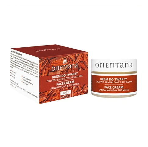 Orientana Krem do twarzy na dzień i noc Drzewo sandałowe i kurkuma