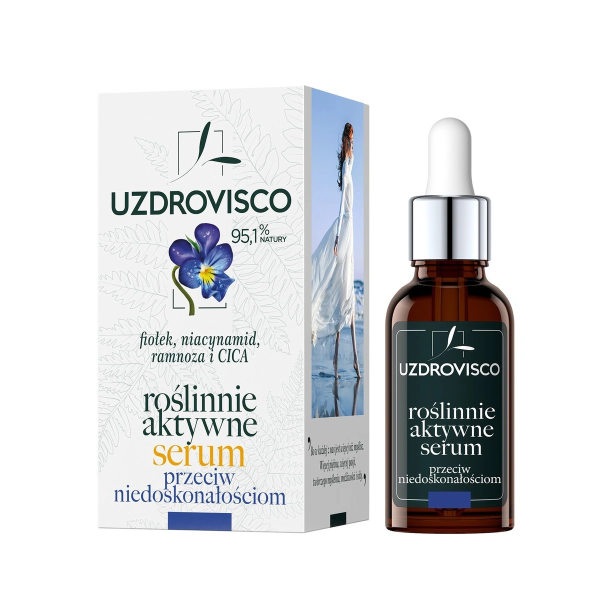Uzdrovisco Fiołek Roślinnie aktywne serum przeciw niedoskonałościom