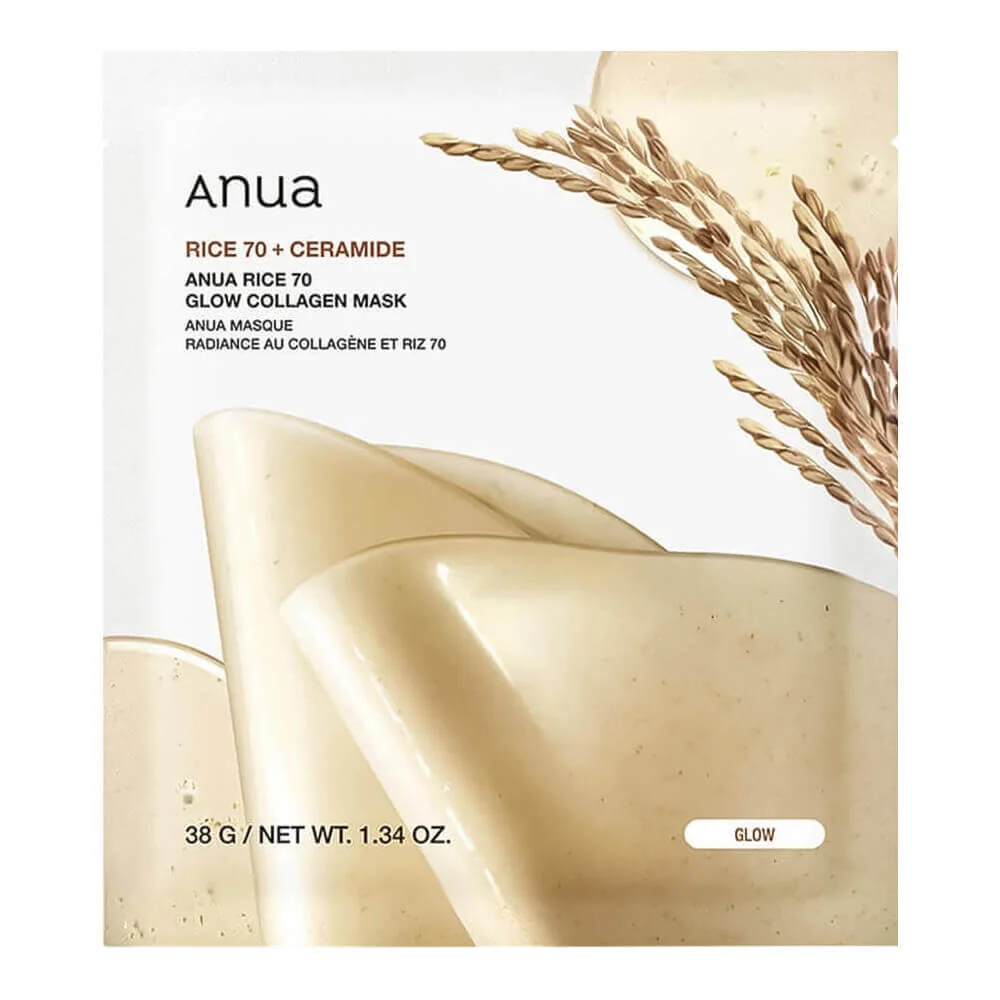 Anua Rice 70 Glow Collagen Mask